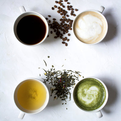 Tea, chocolate, sugar and Syrups